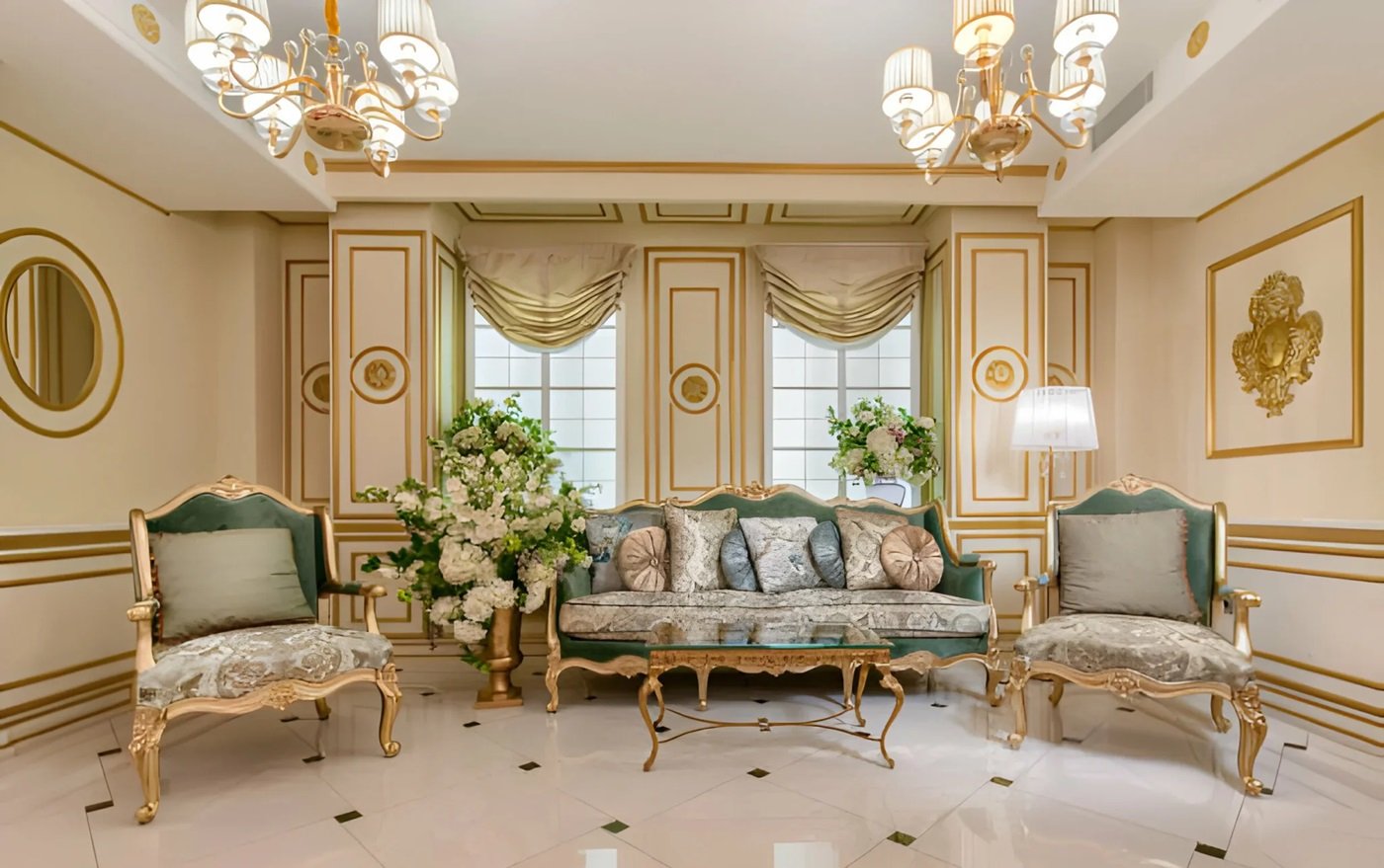Luxury villa living room