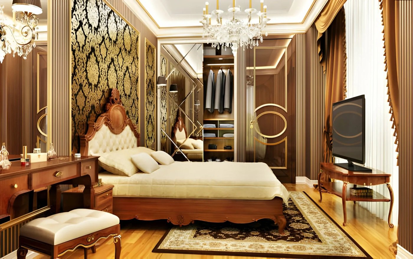 Elegant master bedroom